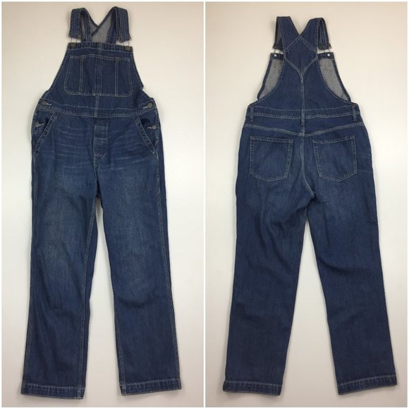 We The Free Denim - WE THE FREE PEOPLE Medium Wash Denim Overalls